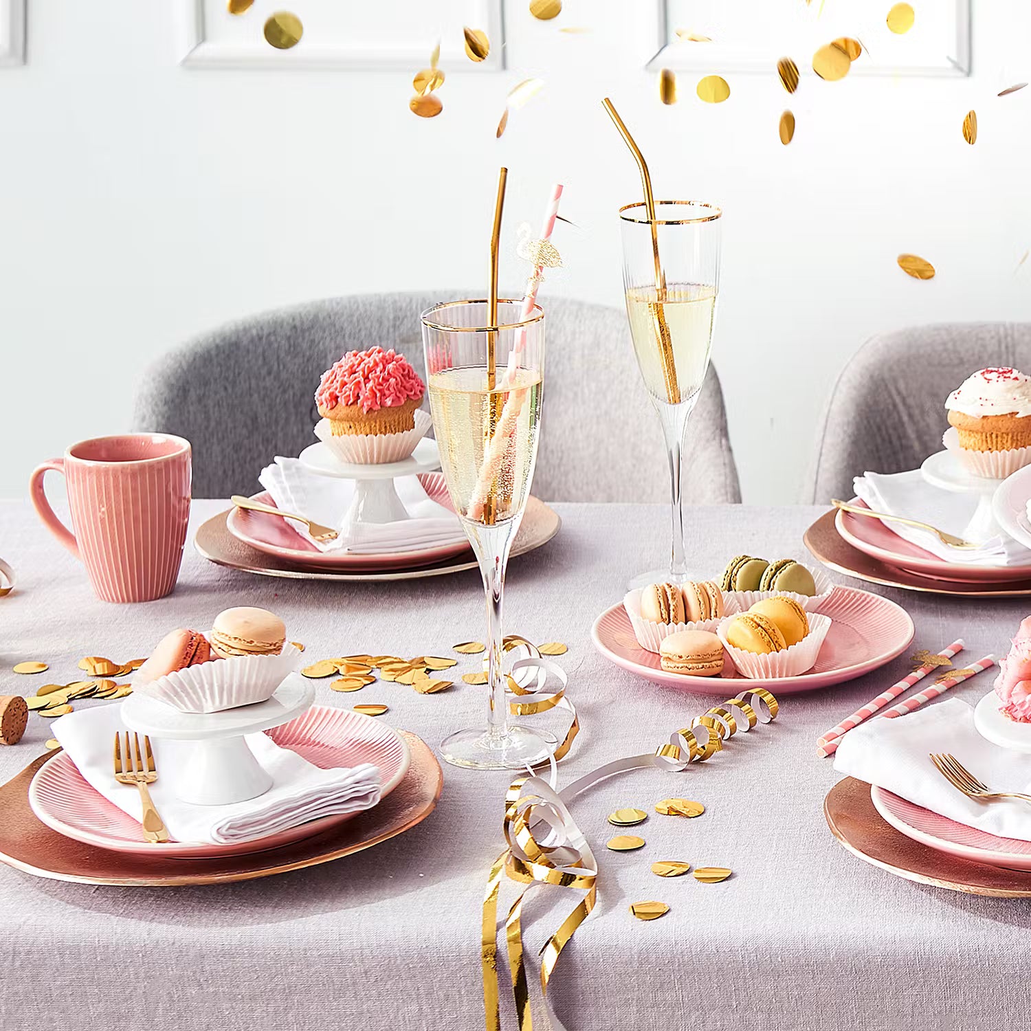 GOLDEN TWENTIES Sektglas 2er-Set - Klarglas - Transparent