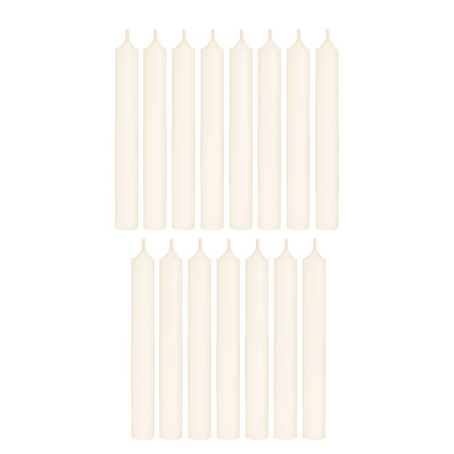 RAINBOW Stabkerze 15er-Set - Paraffin - Creme