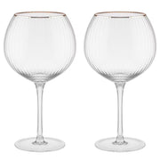 GOLDEN TWENTIES Ginglas 2er-Set - Klarglas - Transparent