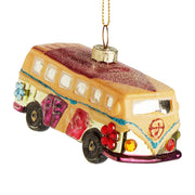 HANG ON Baumanhänger Hippie Bus - Glas - Mehrfarbig
