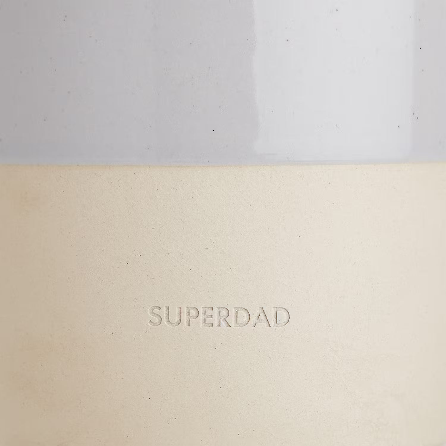 ME TIME Tasse Superdad - Steinzeug - Hellgrau