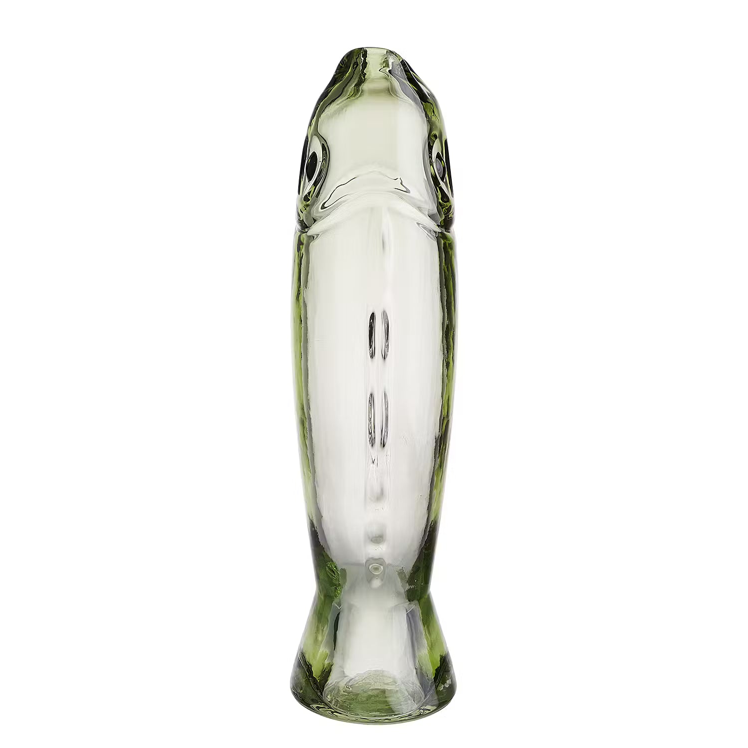 BACALHAU Vase Fisch - Klarglas - Pastellgrün