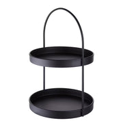 SIDELINE Etagere 2-stufig - Stahl - Schwarz