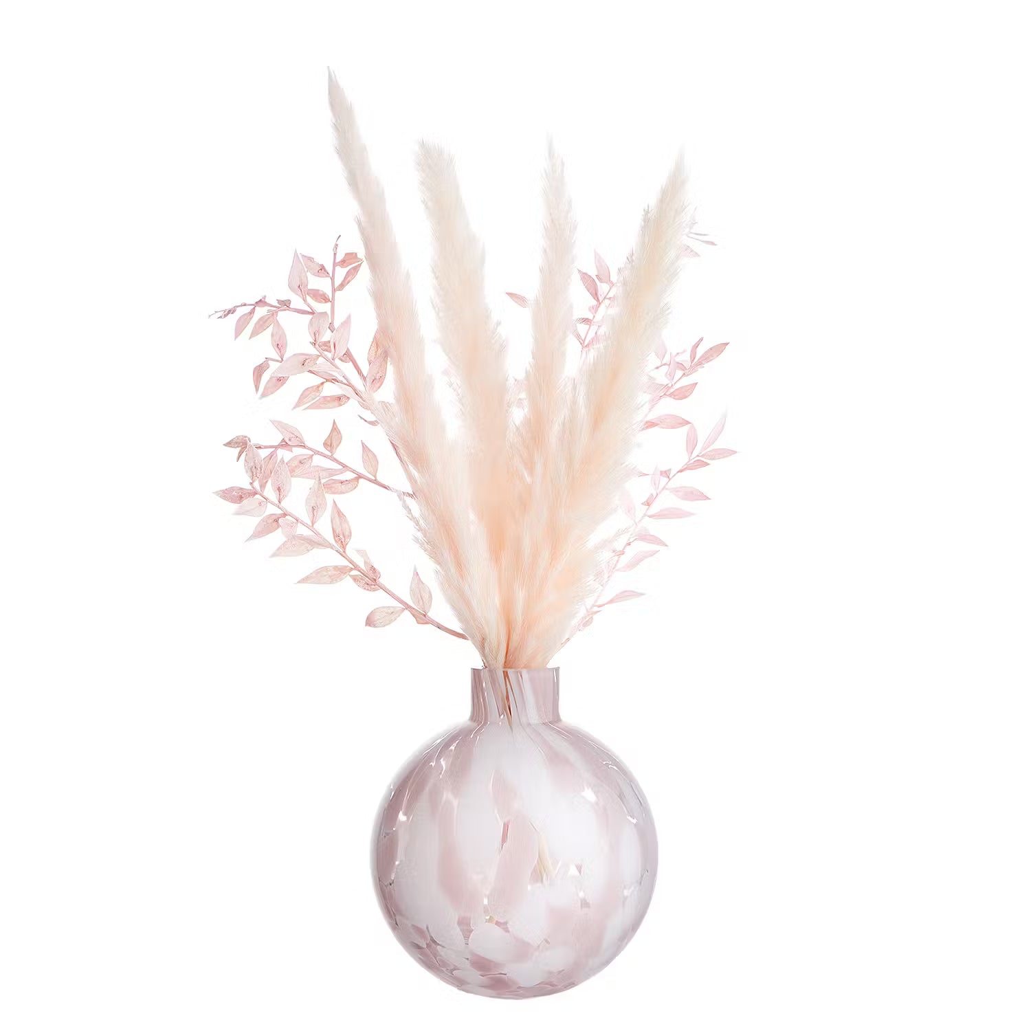 CONFETTI Mini-Vase Ø10cm rosa - Glas - Rose