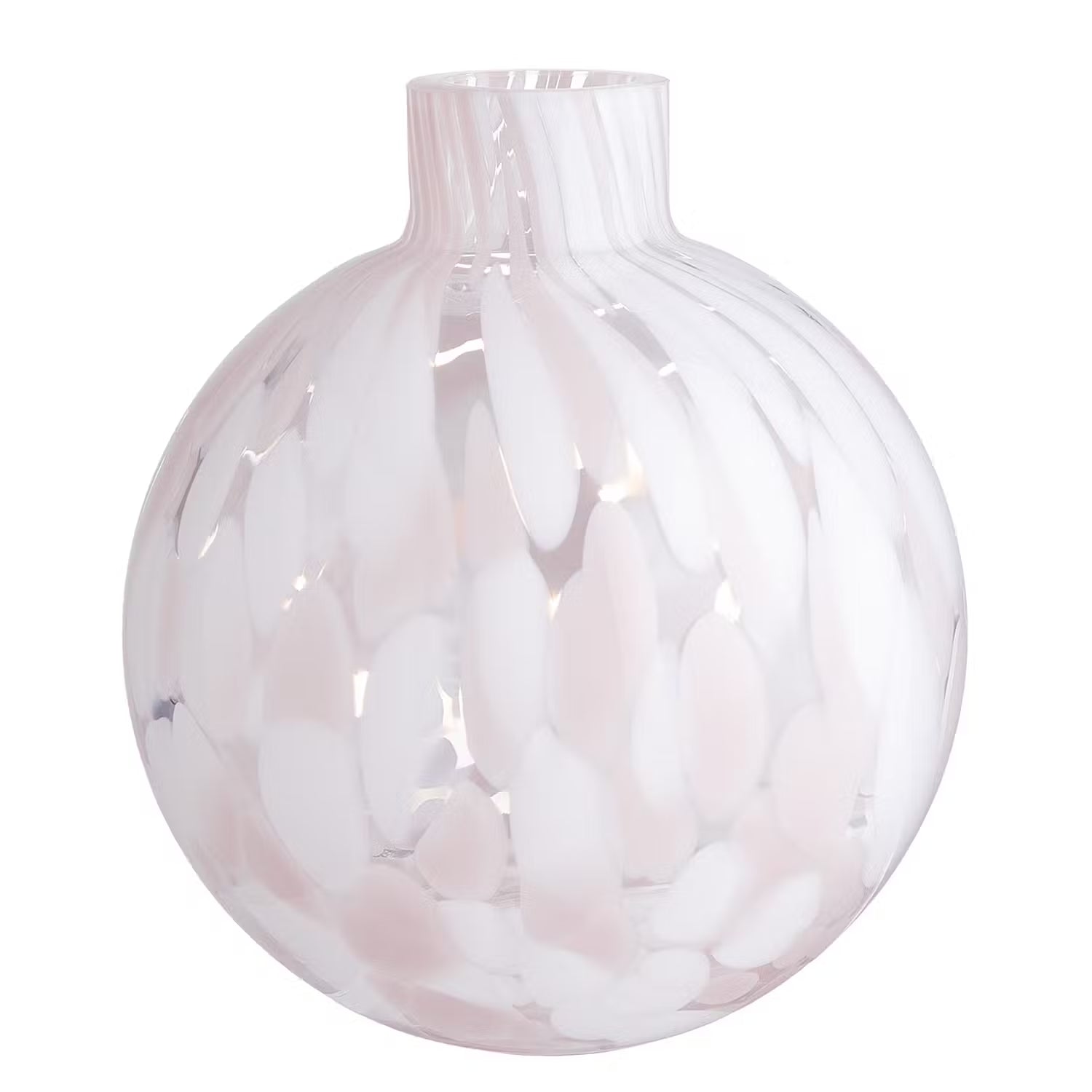 CONFETTI Mini-Vase Ø10cm rosa - Glas - Rose