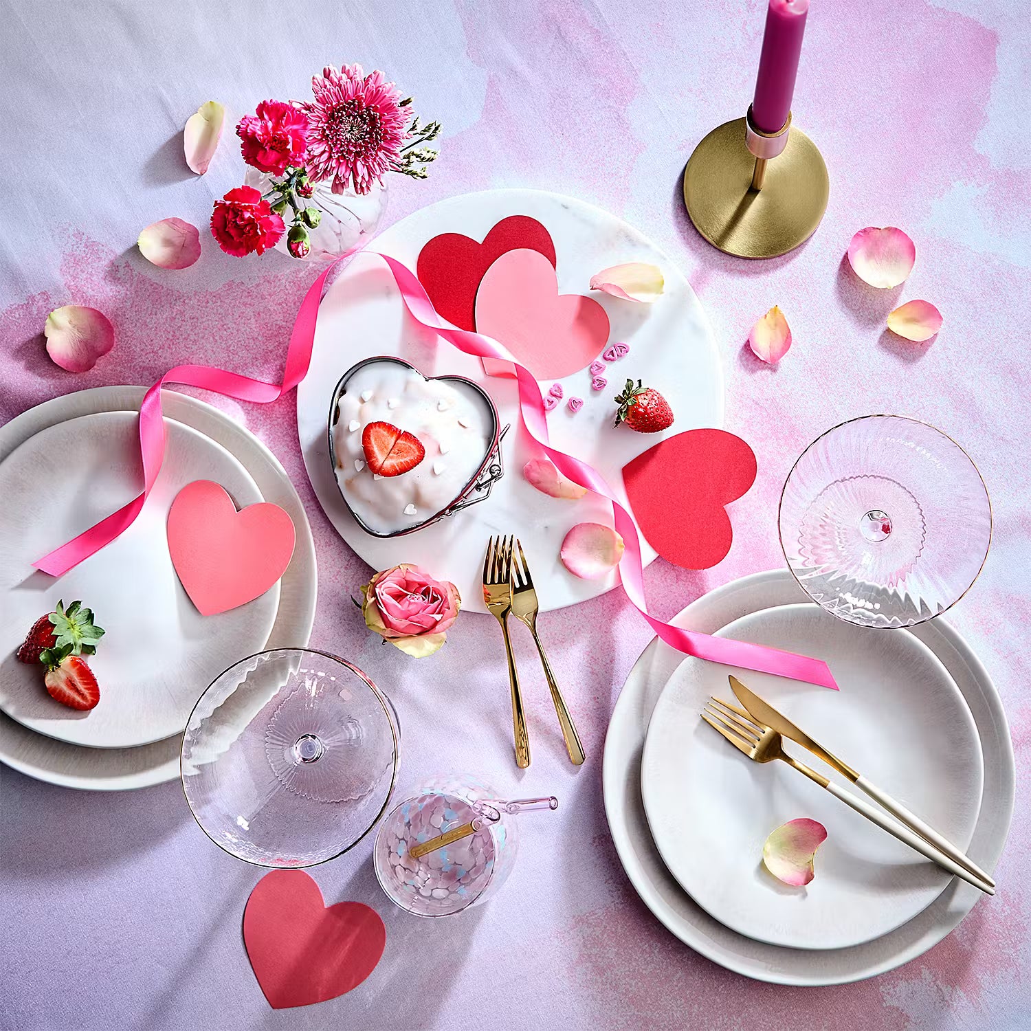 CONFETTI Mini-Vase Ø10cm rosa