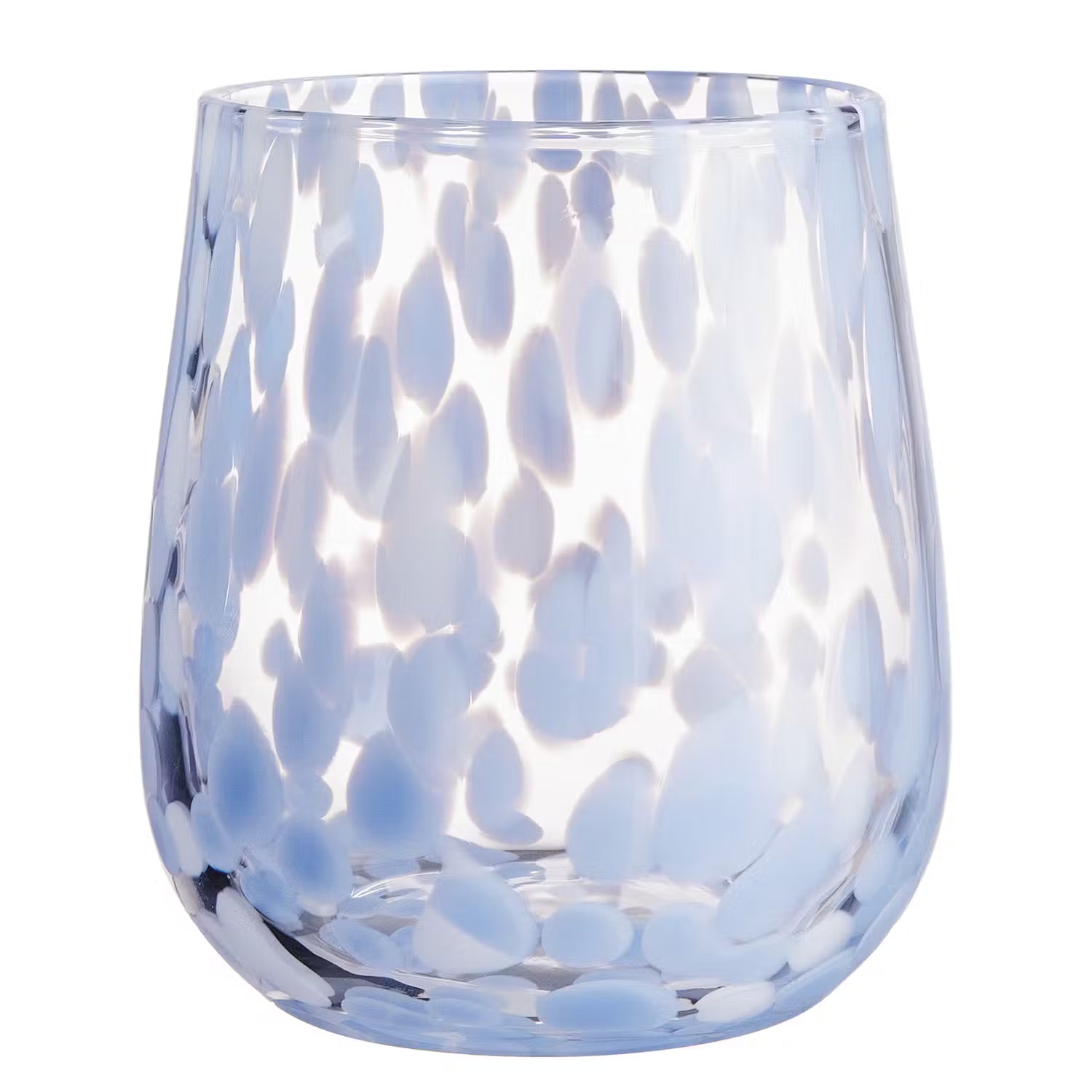 CONFETTI Trinkglas 6er-Set - Klarglas - Blau