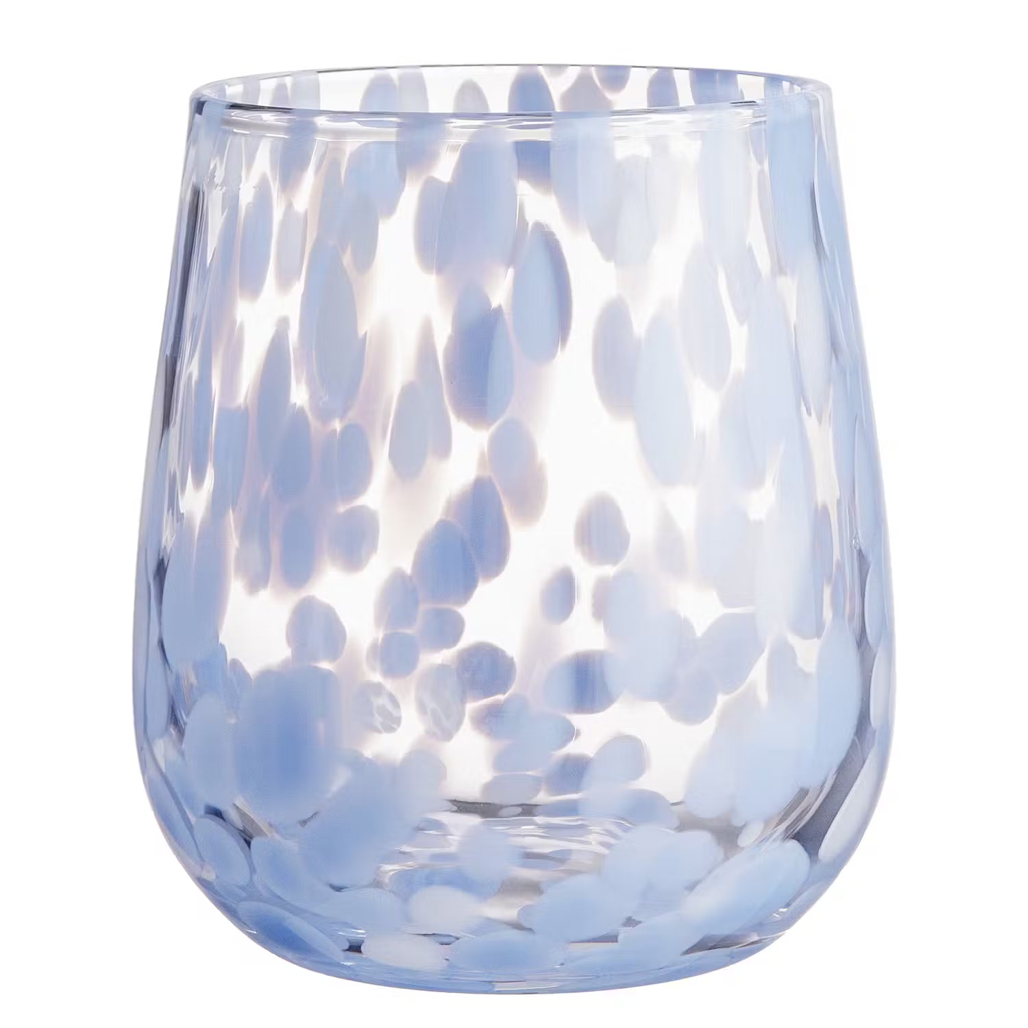 CONFETTI Trinkglas 6er-Set - Klarglas - Blau