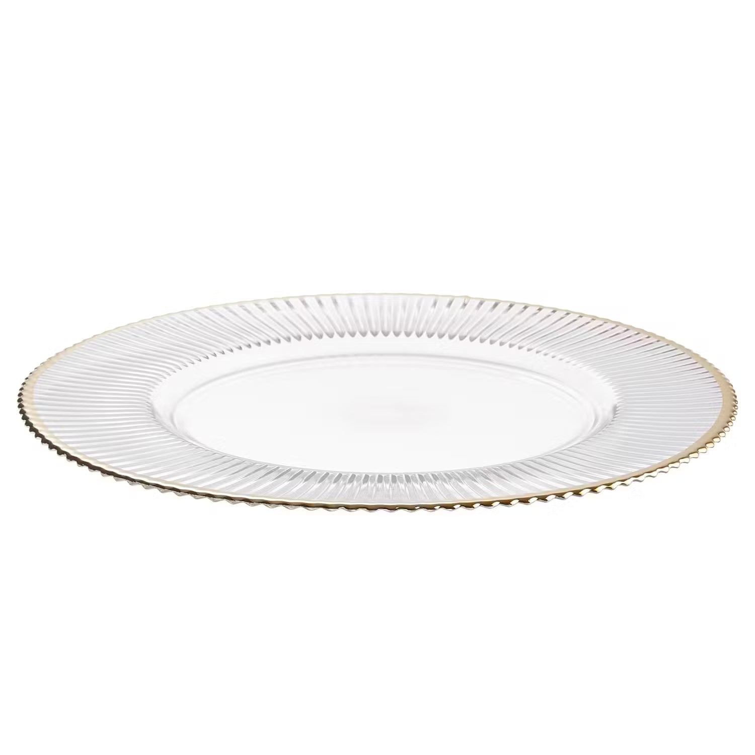 GOLDEN TWENTIES Platzteller - Klarglas - Transparent / Gold