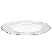 GOLDEN TWENTIES Platzteller - Klarglas - Transparent / Gold