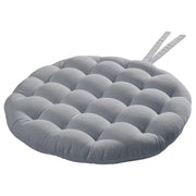 SOLID Stuhlkissen mit Bändern - Baumwolle / Polyester - Grau