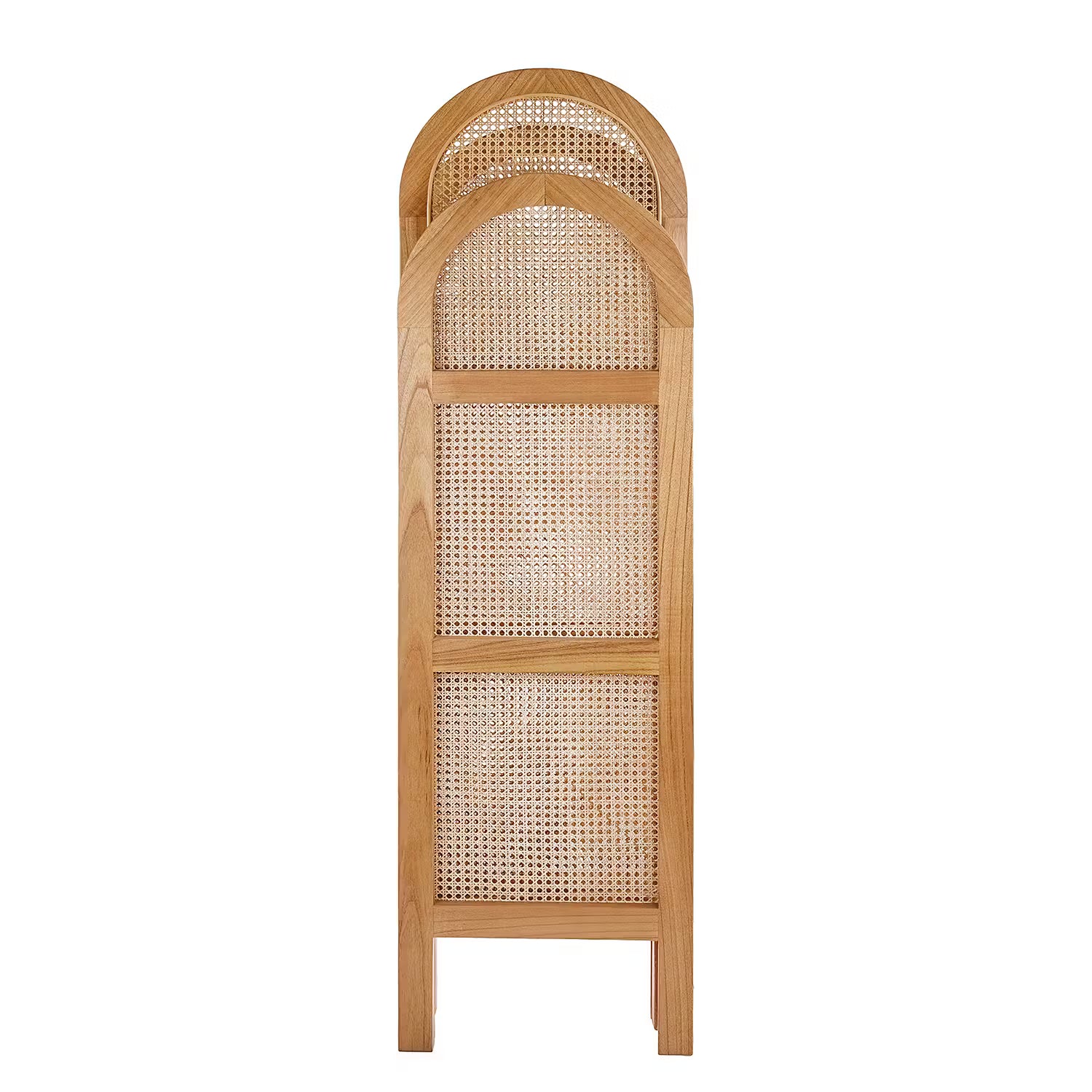 WIENER MELANGE Paravent - Mindiholz / Rattan -Natur