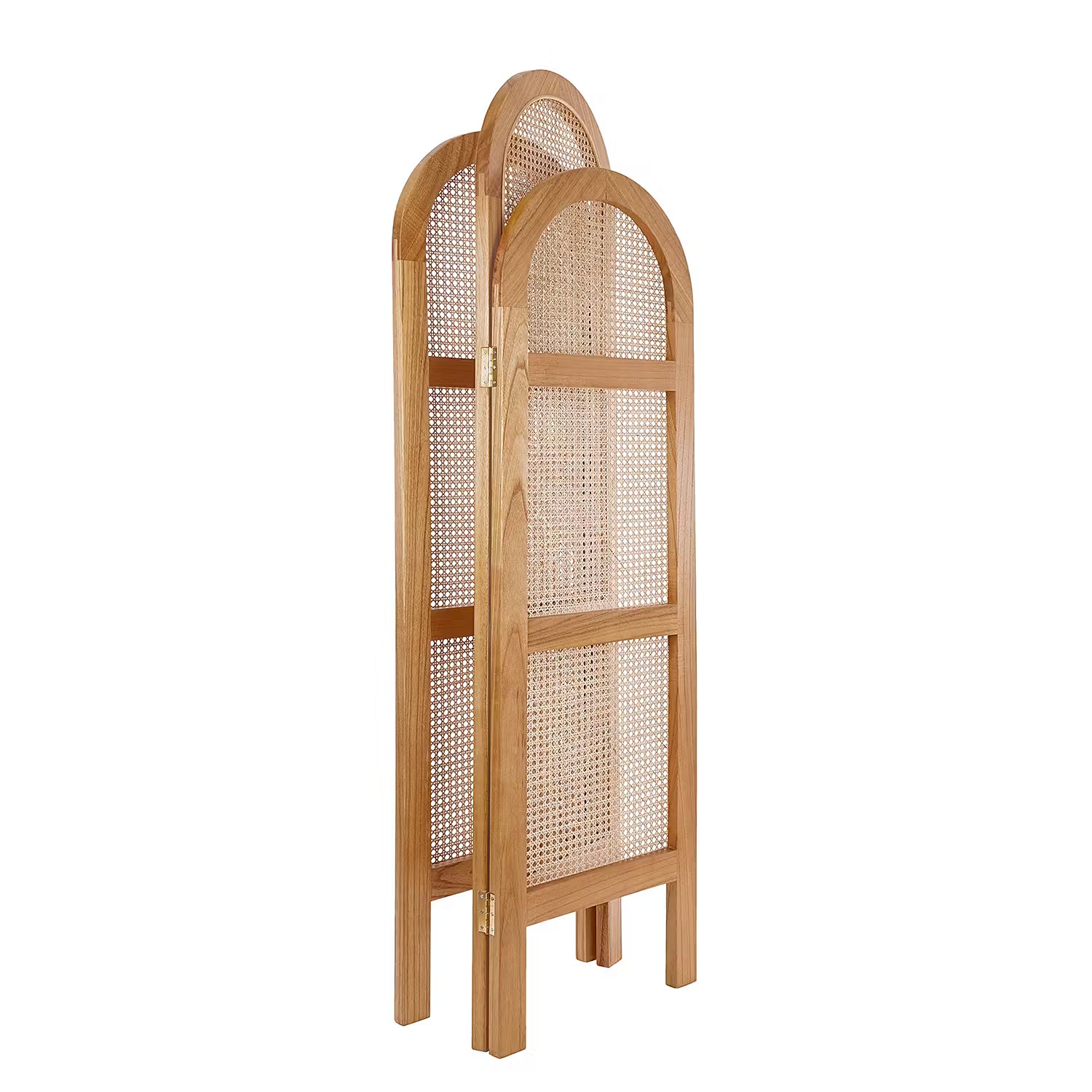 WIENER MELANGE Paravent - Mindiholz / Rattan -Natur