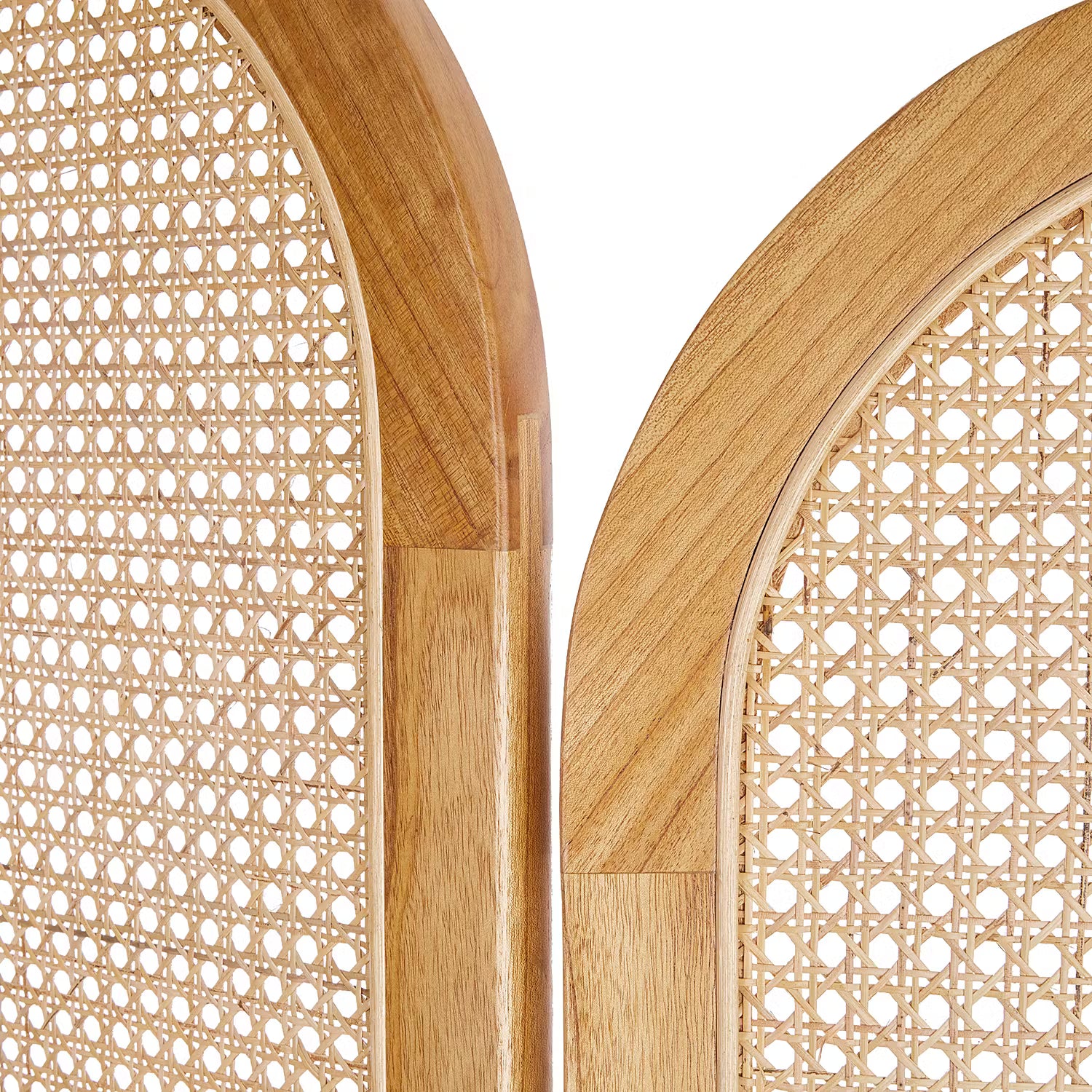 WIENER MELANGE Paravent - Mindiholz / Rattan -Natur