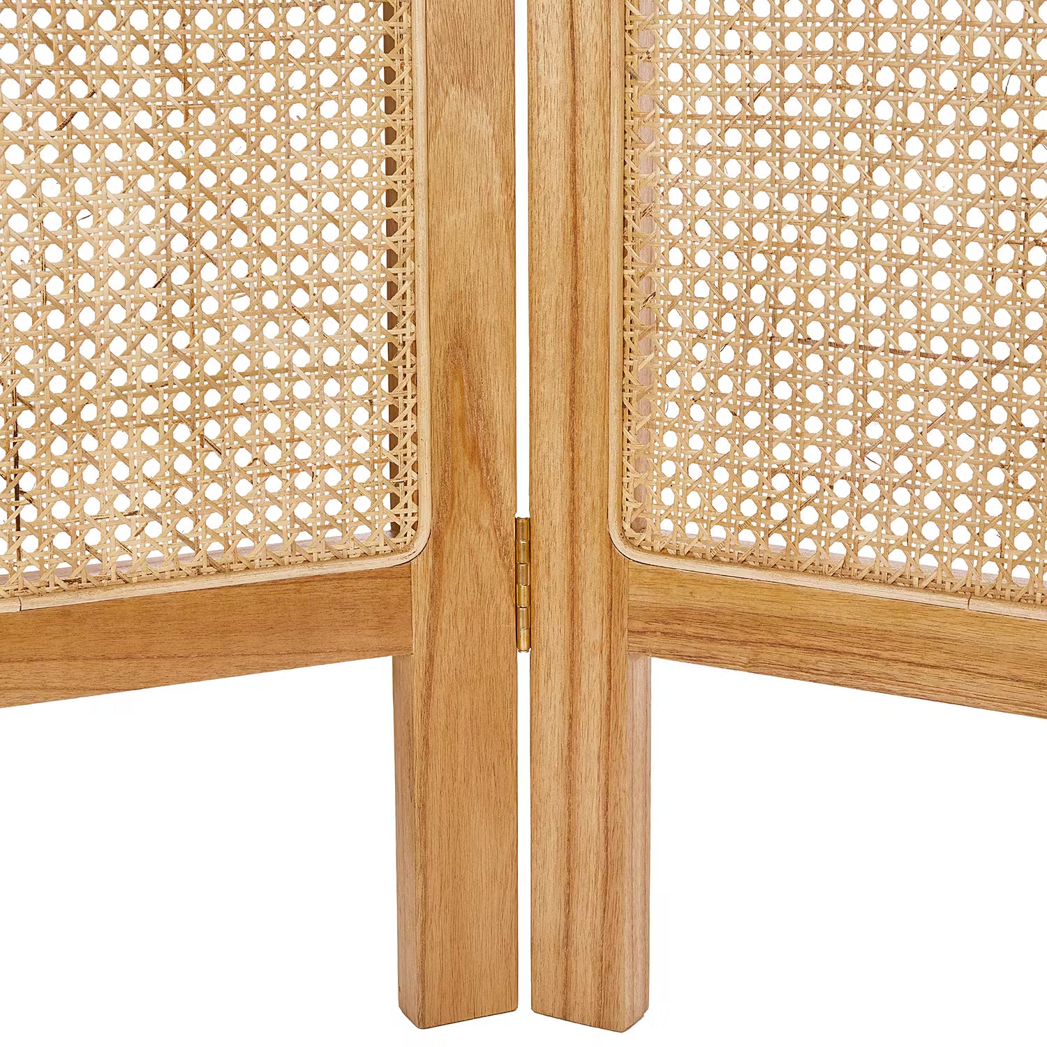 WIENER MELANGE Paravent - Mindiholz / Rattan -Natur