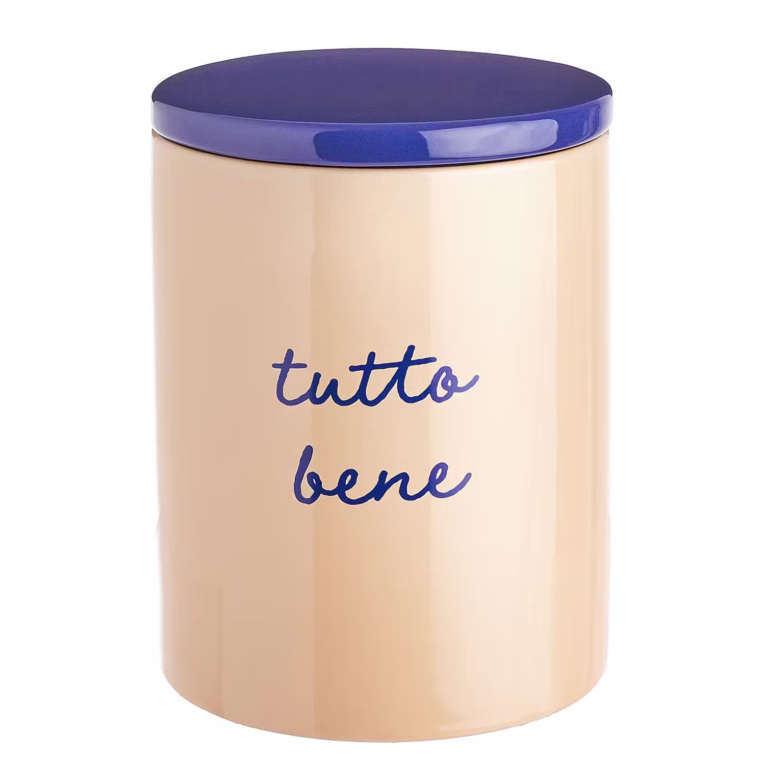 VACANZA Aufbewahrungsdose Tutto Bene - Steinzeug / Silikon - Pastellorange