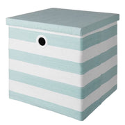TIDY UP Box mit Deckel - Baumwolle / Pappe / Metall - Hellgrün