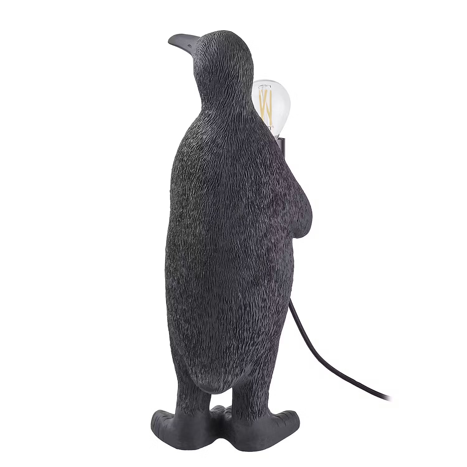 RINALDO Tischleuchte Pinguin - Polyresin / Eisen - 1-flammig - Höhe: 34 cm