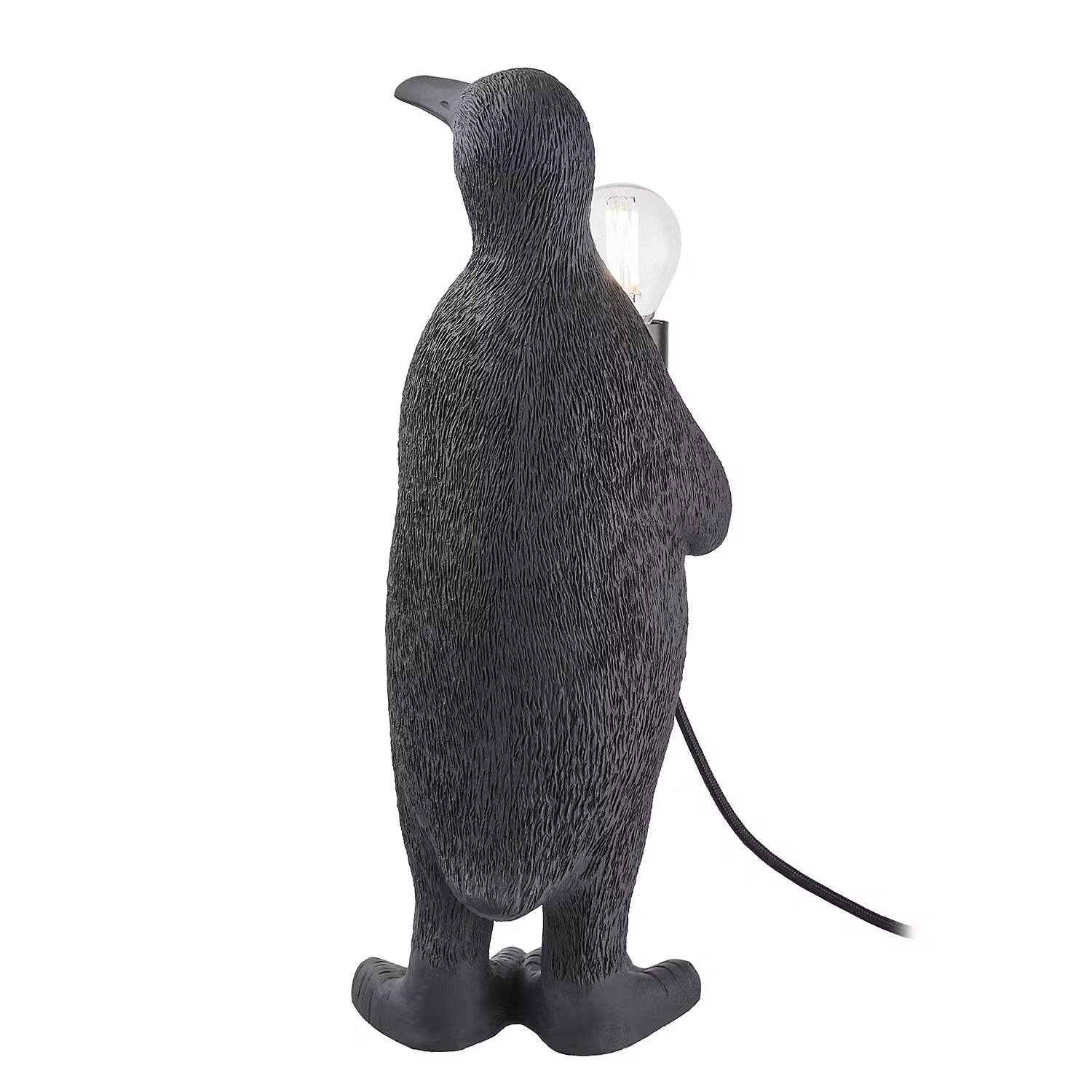 RINALDO Tischleuchte Pinguin - Polyresin / Eisen - 1-flammig - Höhe: 34 cm