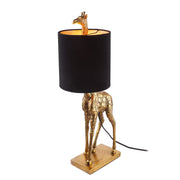 RAFFA Tischleuchte Giraffe - Polyresin / Polyester - 1-flammig - Gold