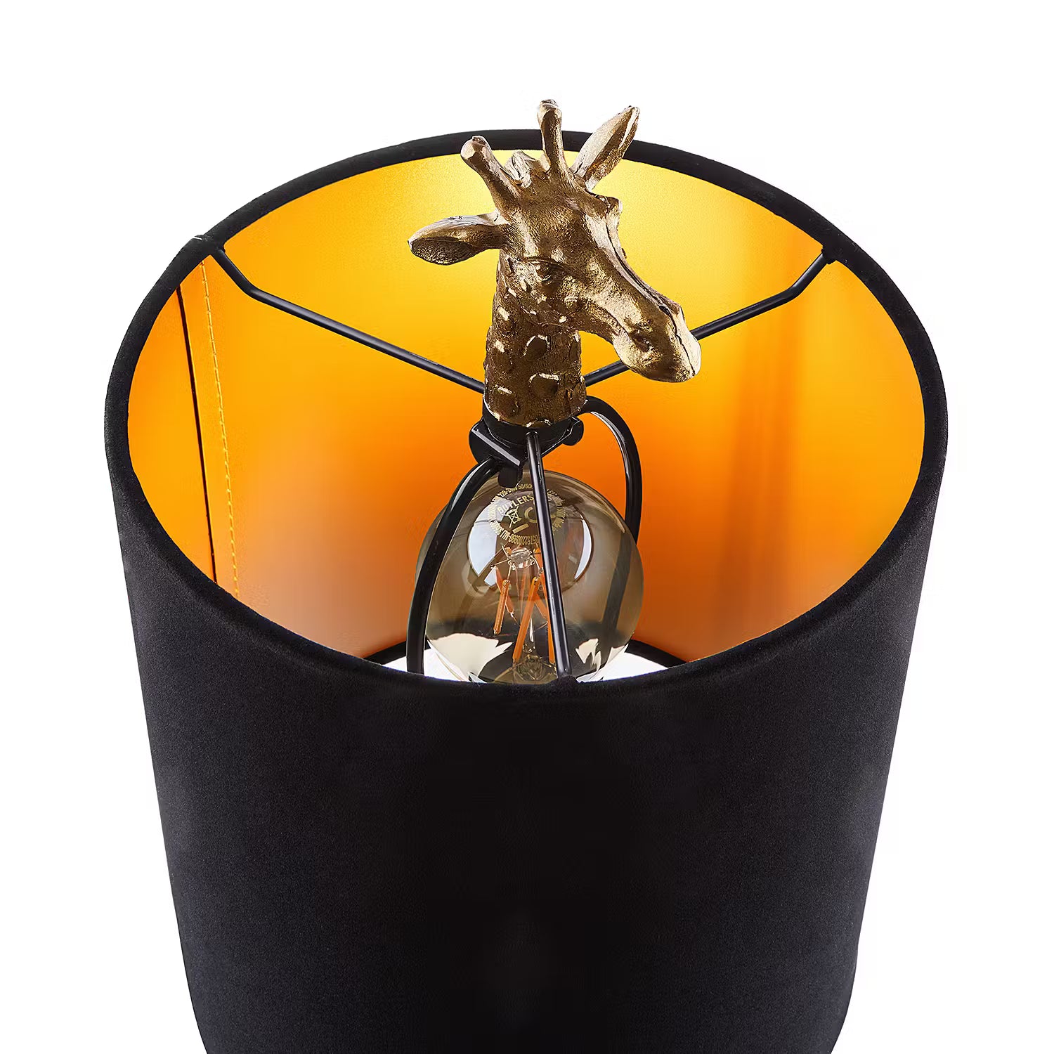 RAFFA Tischleuchte Giraffe - Polyresin / Polyester - 1-flammig - Gold