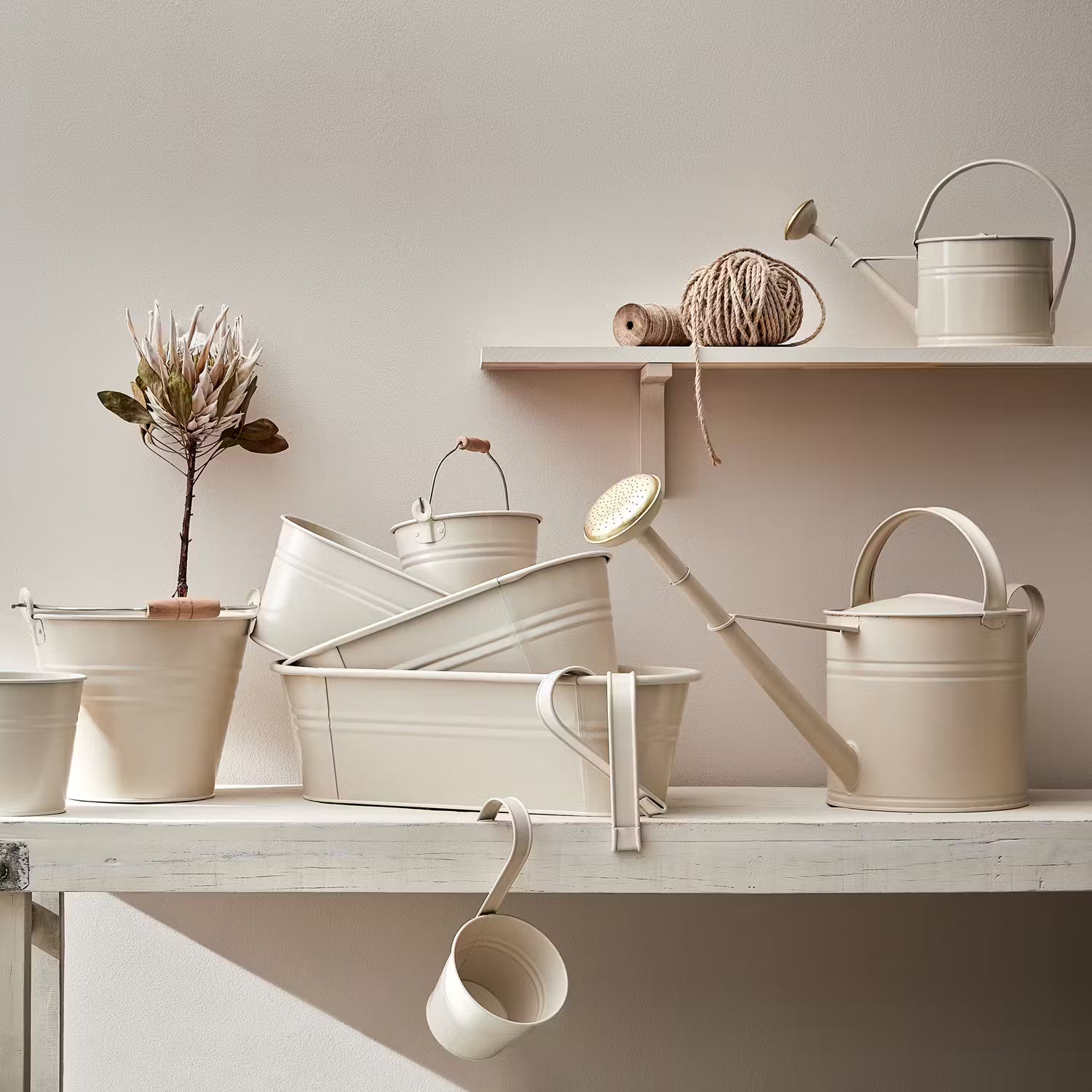 ZINC Eimer - Zink - Beige