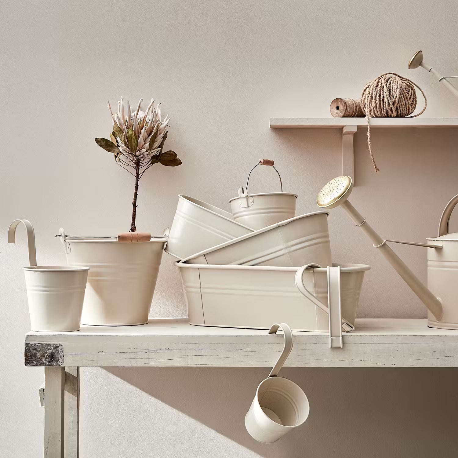 ZINC Eimer - Zink - Beige