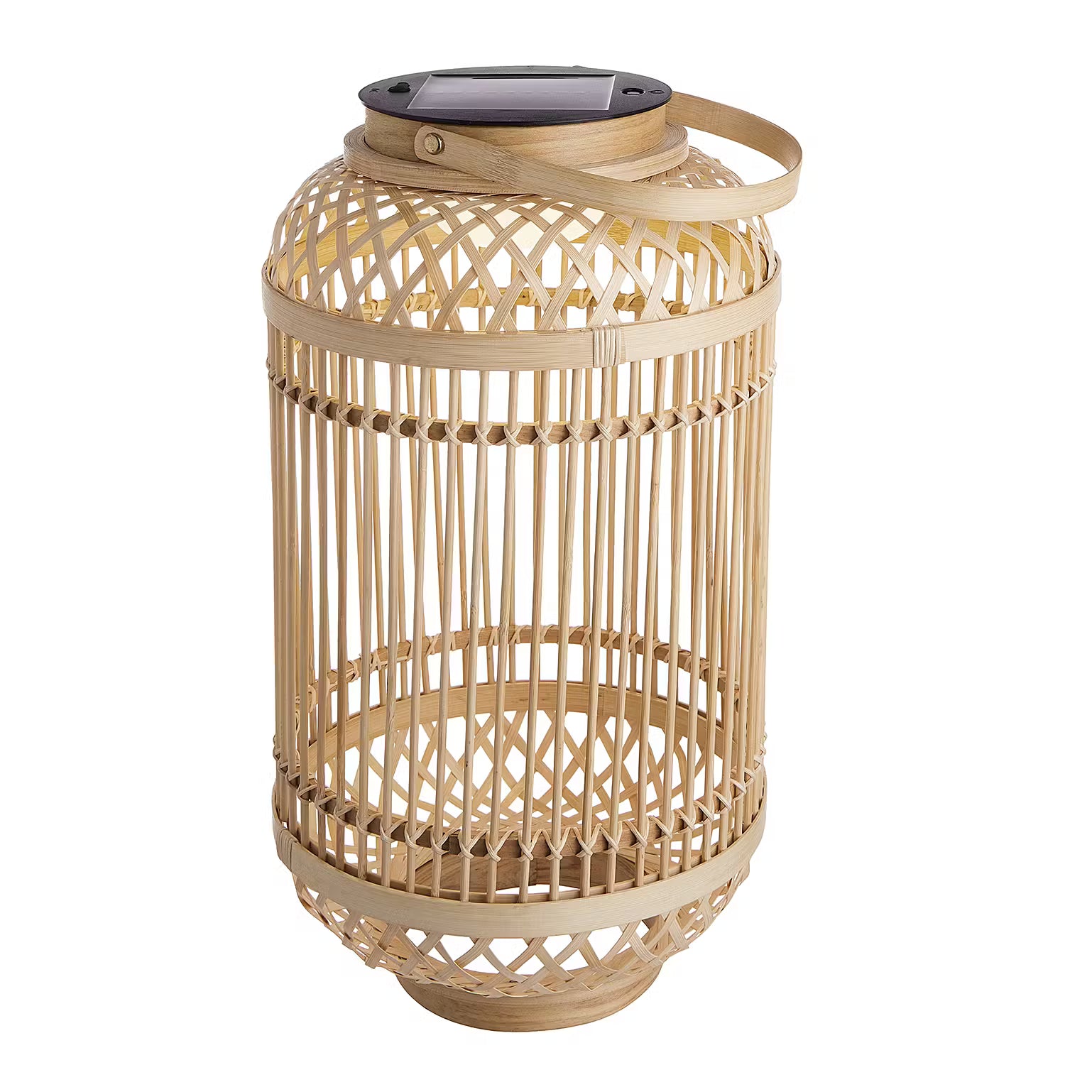 SOLANA Solarleuchte - Bambus / Kunststoff - Beige