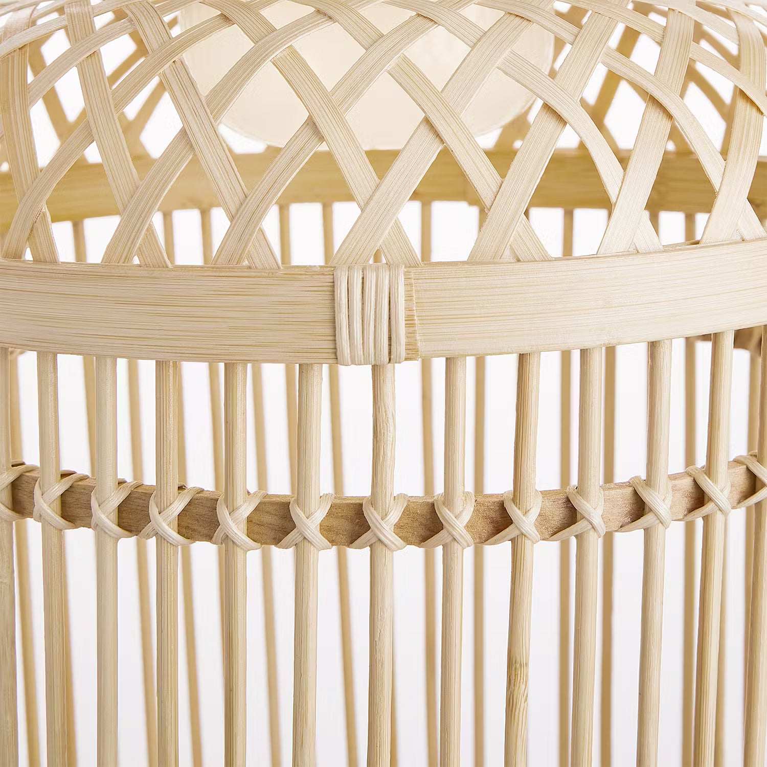 SOLANA Solarleuchte - Bambus / Kunststoff - Beige