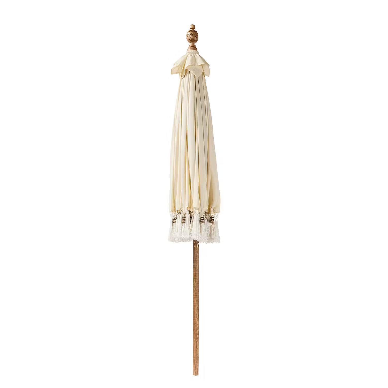 MACRAMÉ Sonnenschirm - Baumwolle / Mangoholz - Durchmesser: 180 cm