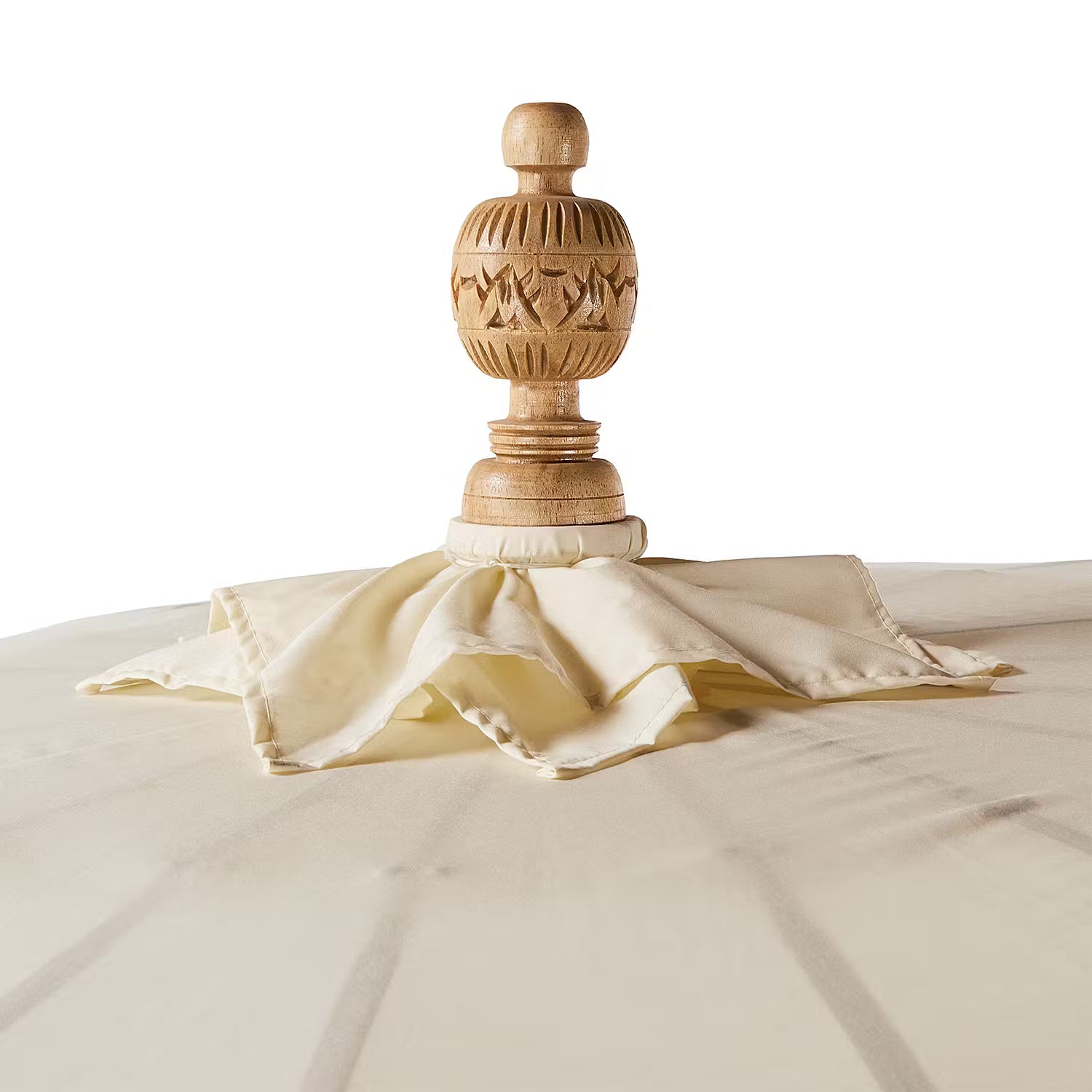 MACRAMÉ Sonnenschirm - Baumwolle / Mangoholz - Durchmesser: 180 cm