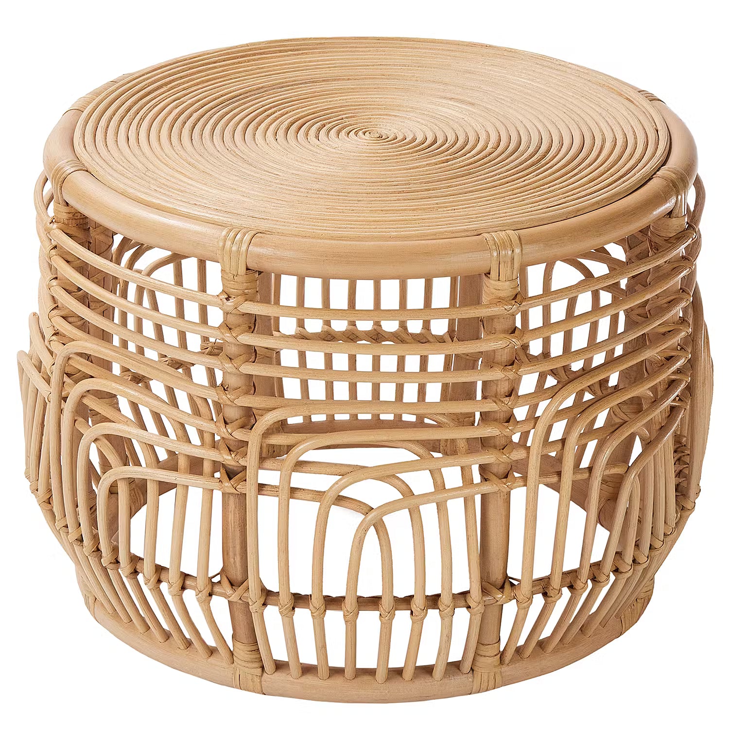 BEYOND BALI Hocker/Beistelltisch - Rattan - Natur