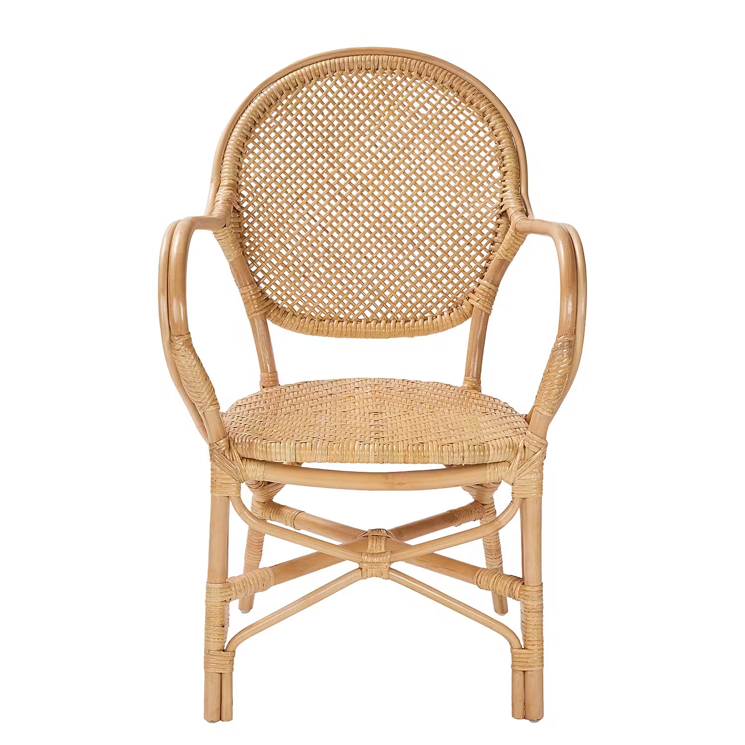 TOULOUSE Stuhl mit Armlehnen - Rattan - Natur