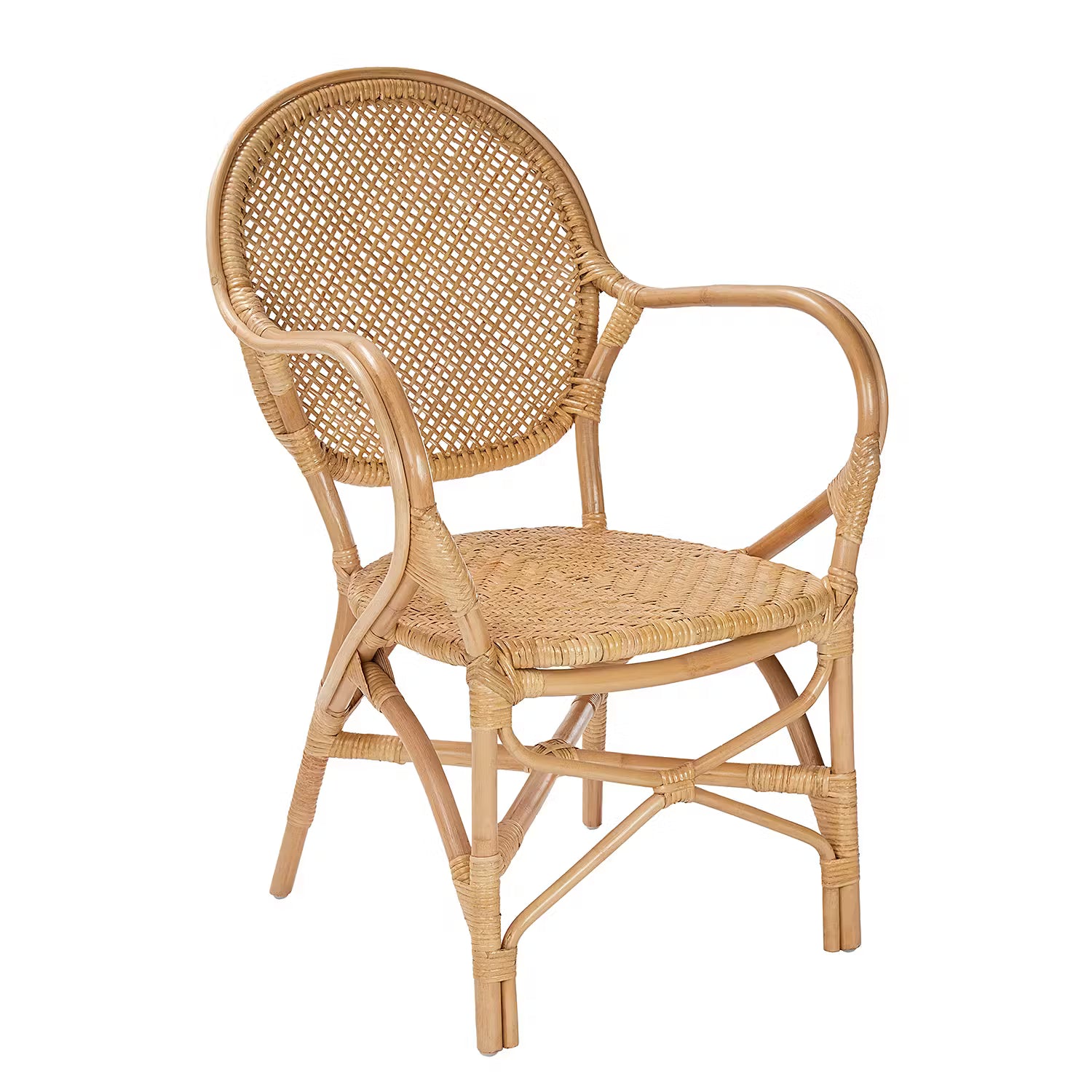 TOULOUSE Stuhl mit Armlehnen - Rattan - Natur