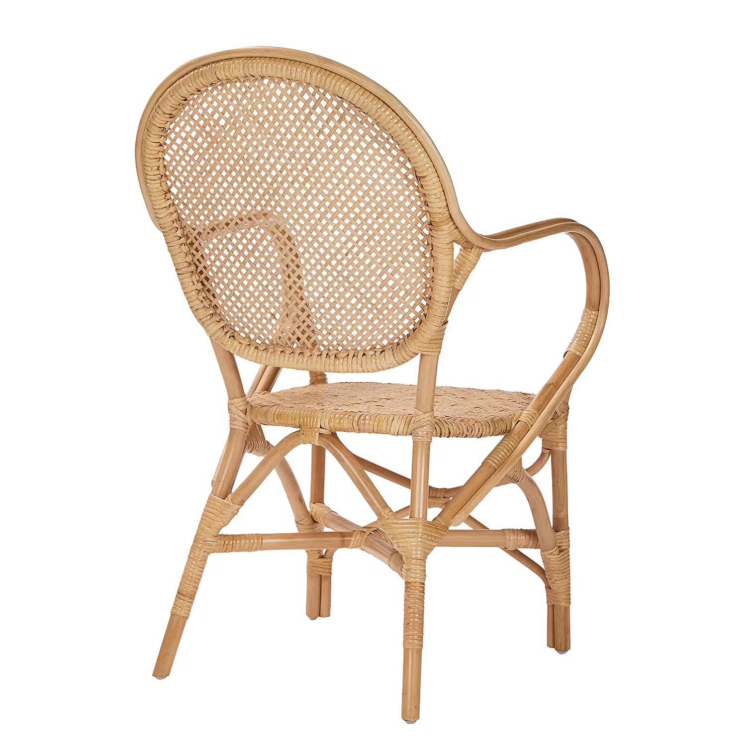 TOULOUSE Stuhl mit Armlehnen - Rattan - Natur