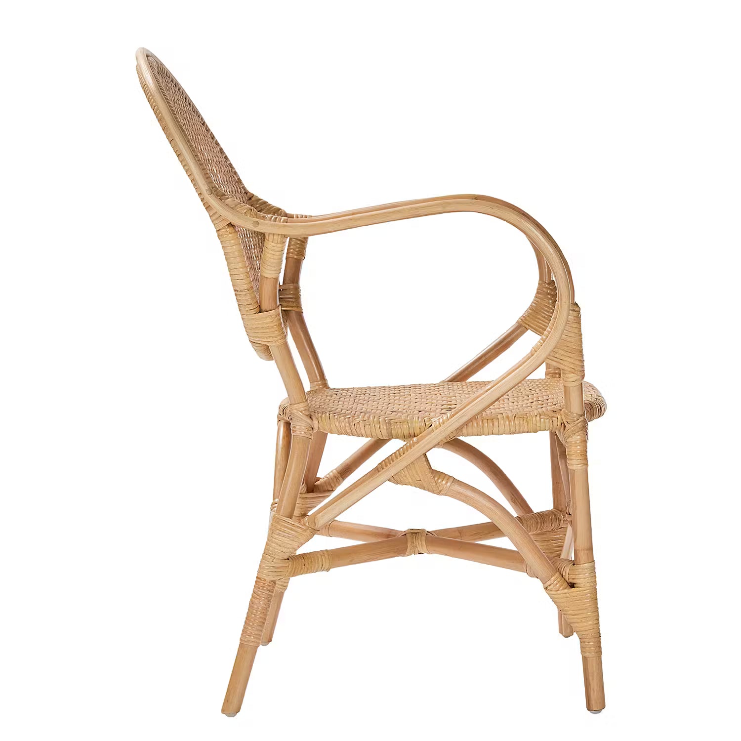 TOULOUSE Stuhl mit Armlehnen - Rattan - Natur