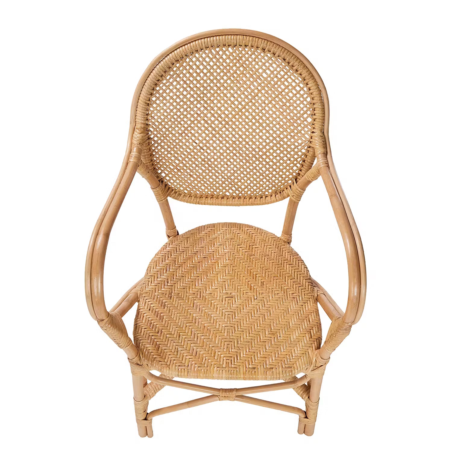 TOULOUSE Stuhl mit Armlehnen - Rattan - Natur