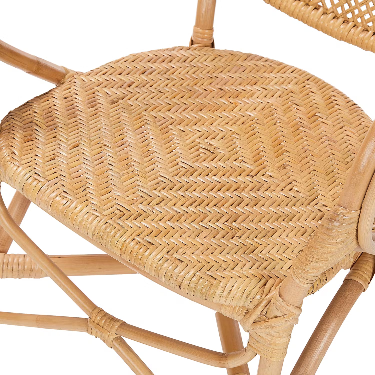TOULOUSE Stuhl mit Armlehnen - Rattan - Natur