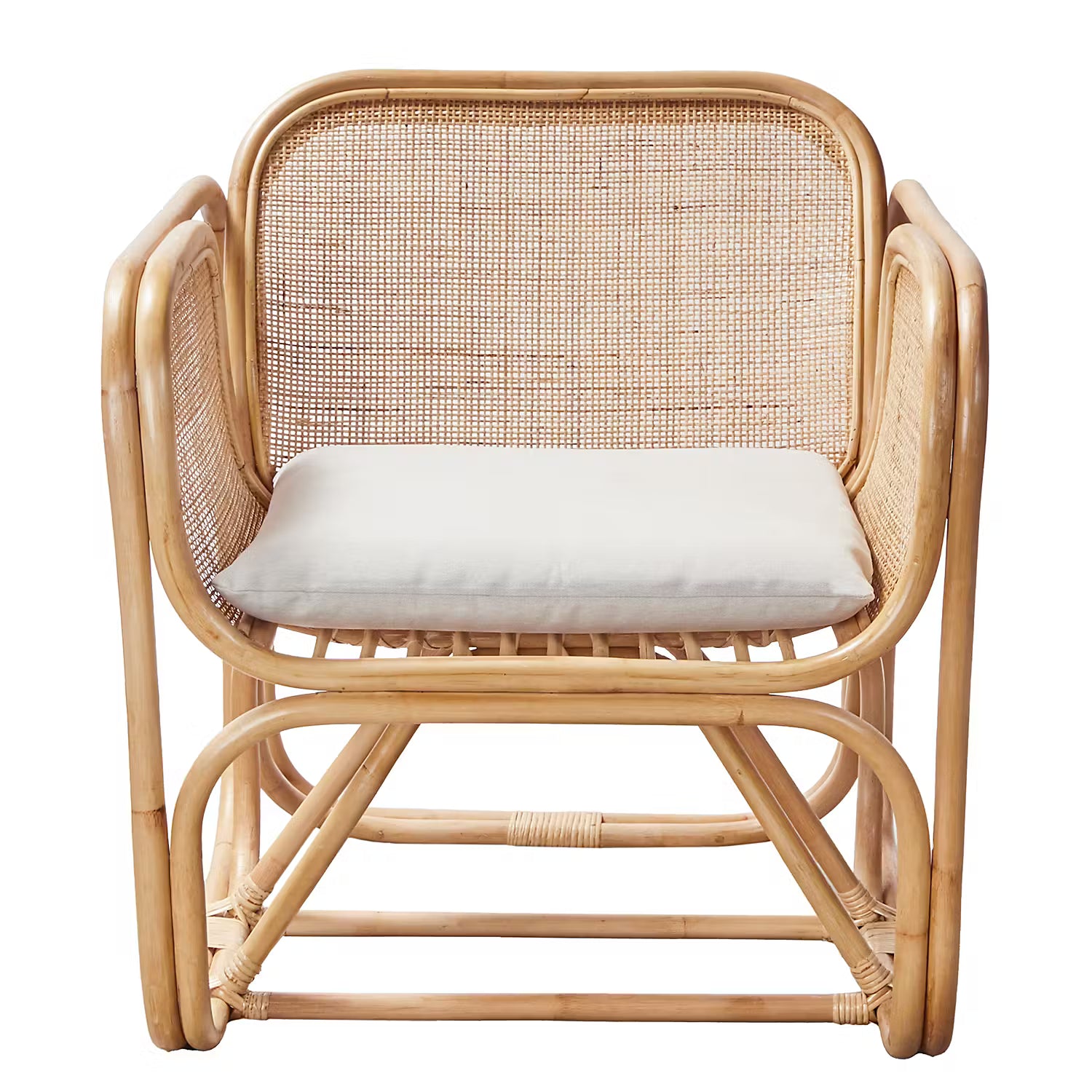 BEYOND BALI Sessel mit Sitzkissen - Rattan / Polyester - Natur