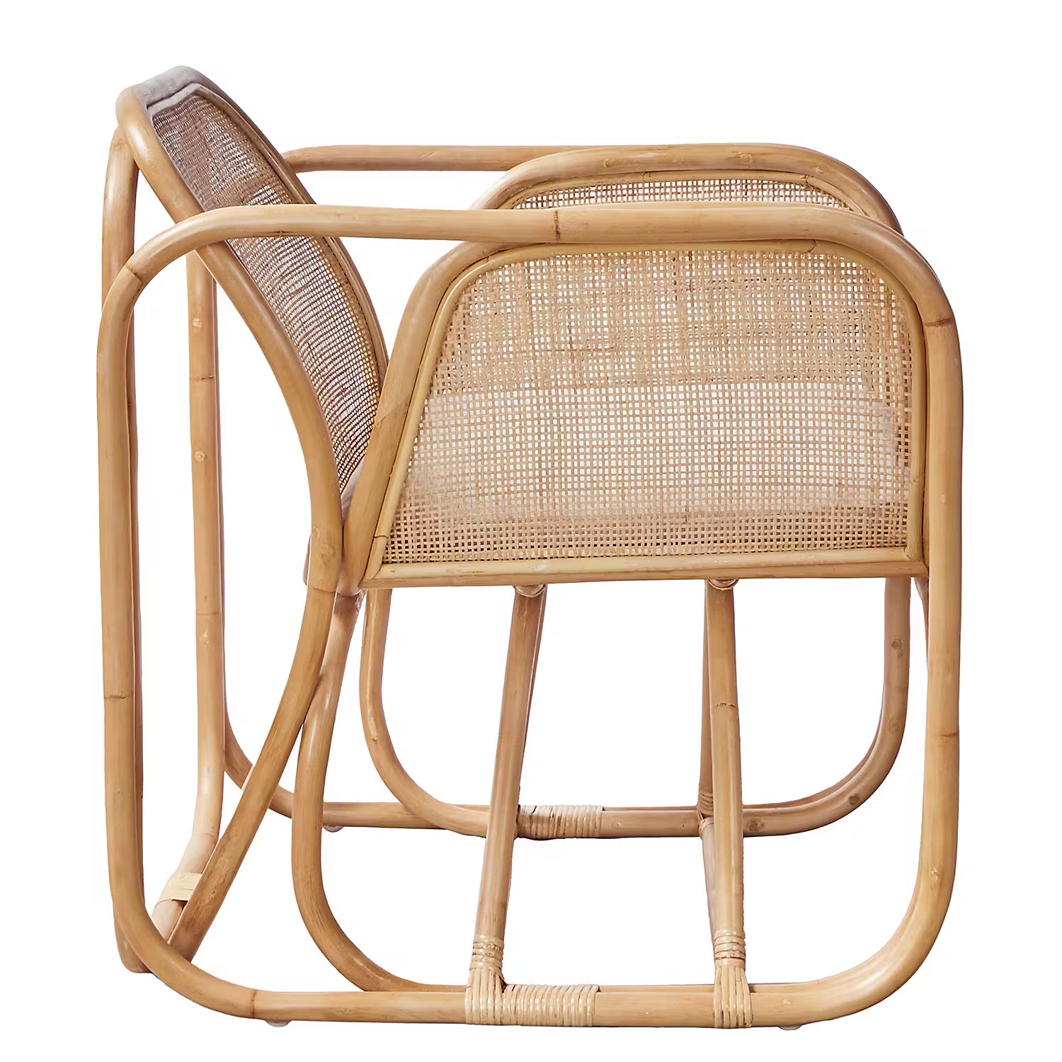 BEYOND BALI Sessel mit Sitzkissen - Rattan / Polyester - Natur