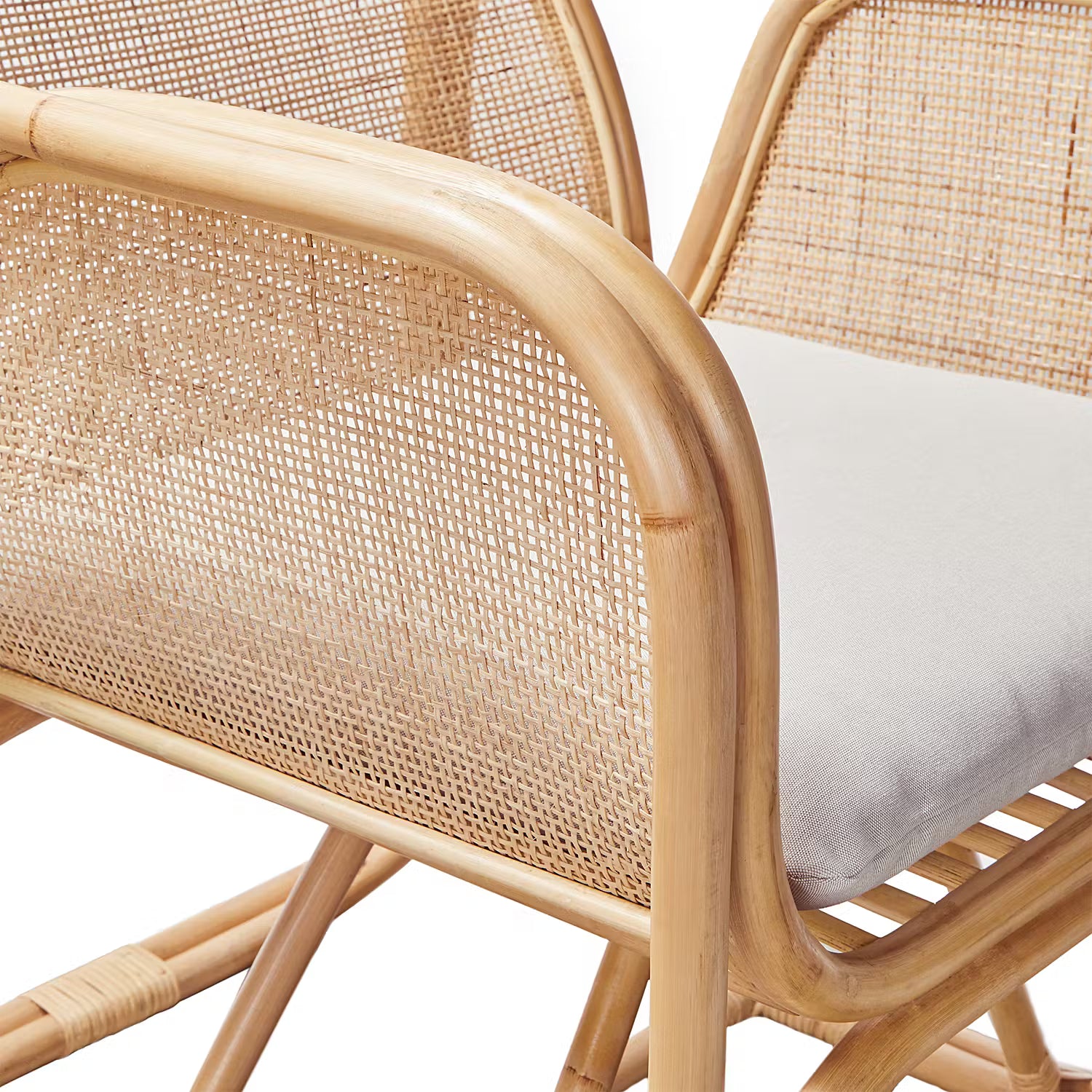 BEYOND BALI Sessel mit Sitzkissen - Rattan / Polyester - Natur