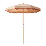 LA VACANZA Sonnenschirm - Buchenholz / Polyester / Baumwolle - Apricot