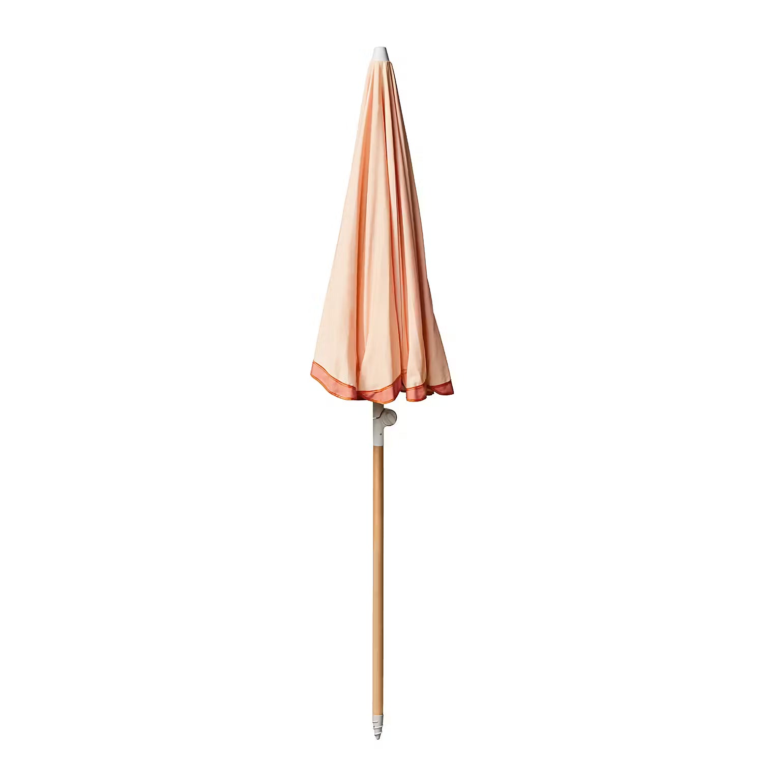 LA VACANZA Sonnenschirm - Buchenholz / Polyester / Baumwolle - Apricot