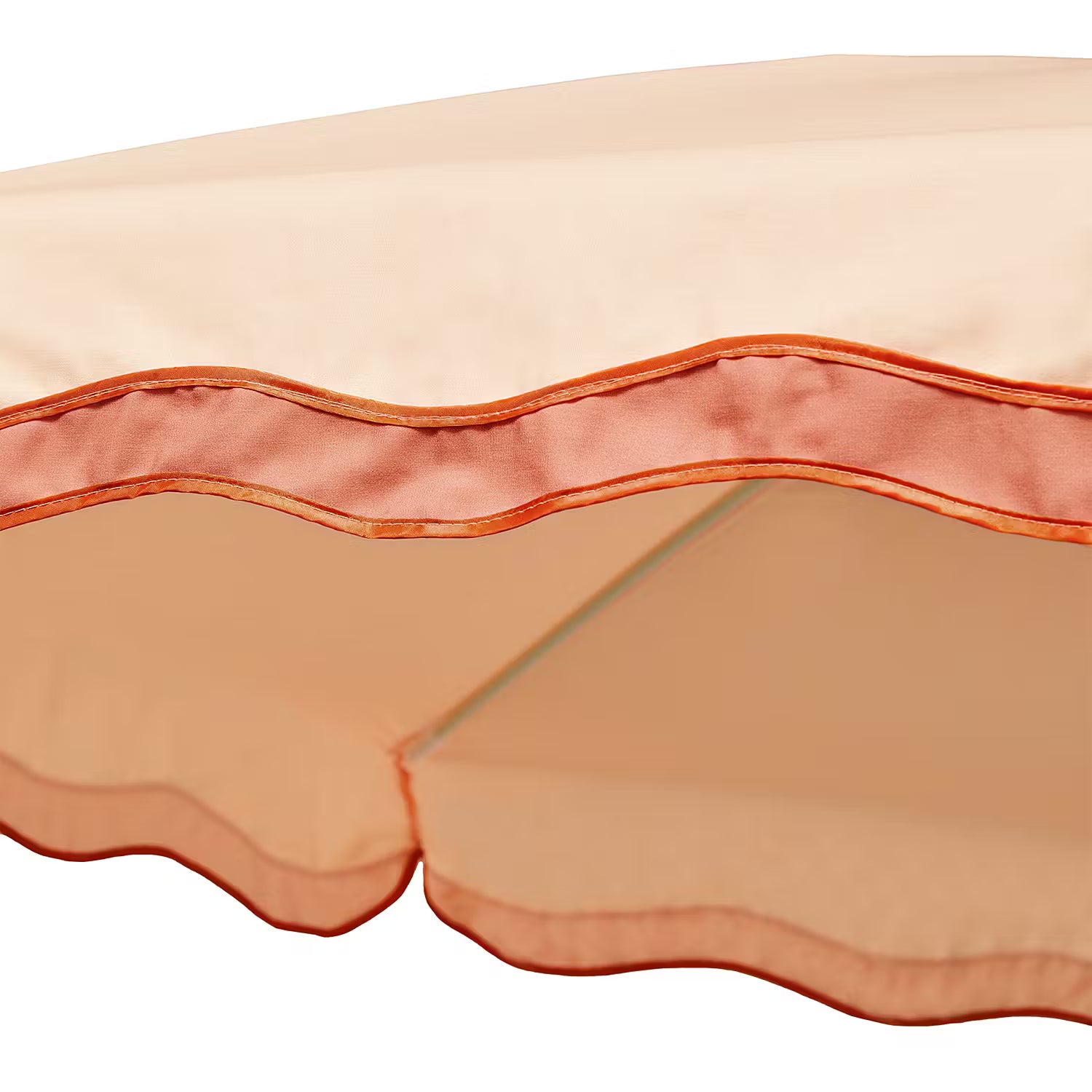 LA VACANZA Sonnenschirm - Buchenholz / Polyester / Baumwolle - Apricot