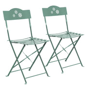 DAISY JANE Gartenstuhl 2er-Set - Eisen - Mint