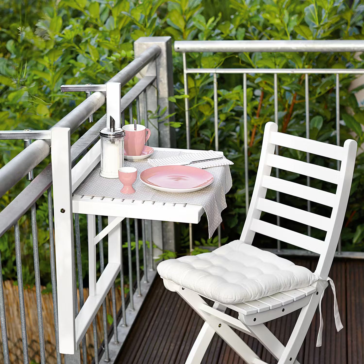 LODGE Gartenstuhl 2er-Set - FSC®-zertifiziertes Akazienholz - Weiß