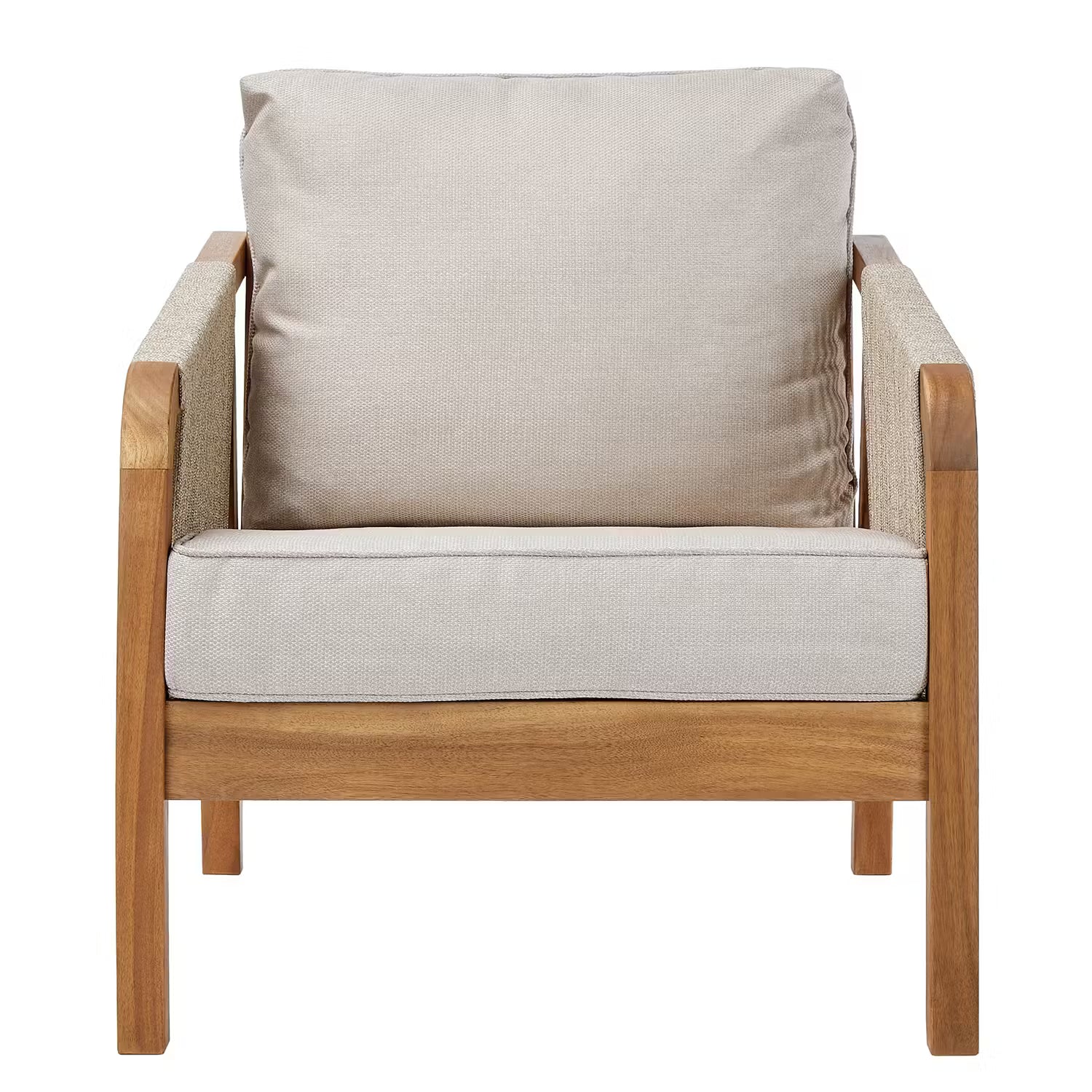ROPE ISLAND Loungeset 4-tlg. - FSC®-zertifiziertes Akazienholz - Natur