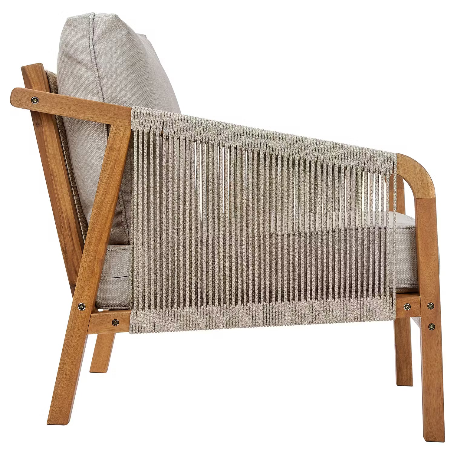 ROPE ISLAND Loungeset 4-tlg. - FSC®-zertifiziertes Akazienholz - Natur