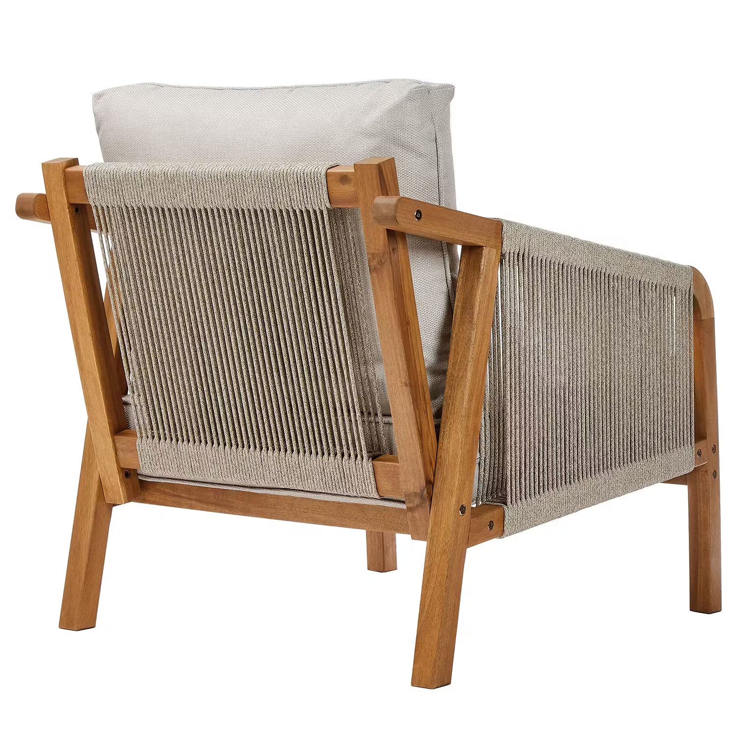 ROPE ISLAND Loungeset 4-tlg. - FSC®-zertifiziertes Akazienholz - Natur