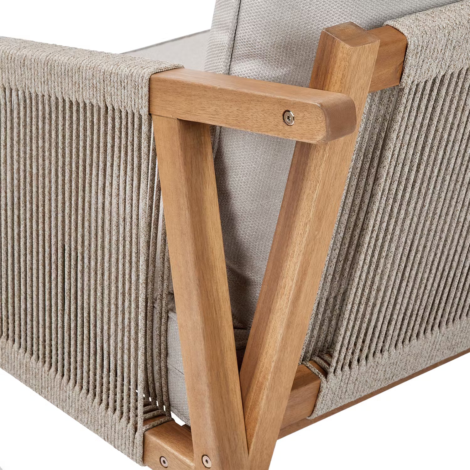 ROPE ISLAND Loungeset 4-tlg. - FSC®-zertifiziertes Akazienholz - Natur